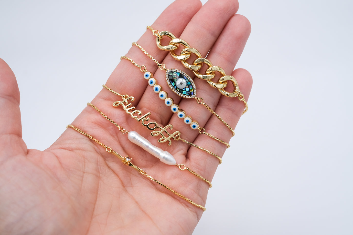 F off Adjustable Bracelet