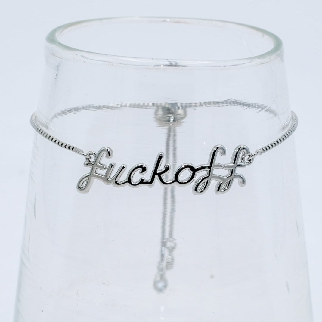 F off Adjustable Bracelet