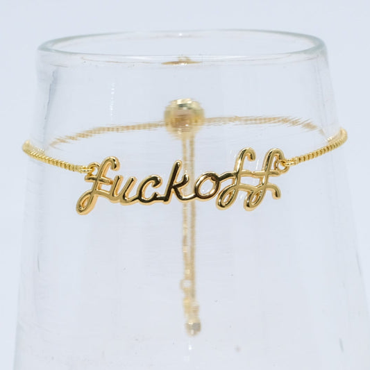 F off Adjustable Bracelet