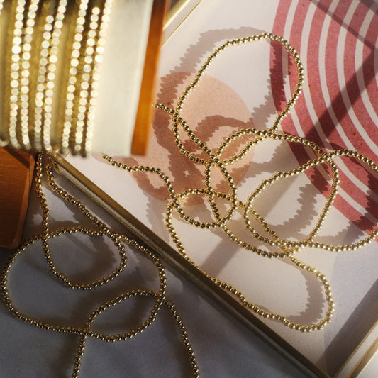 Gold Bead Stretch Bracelet