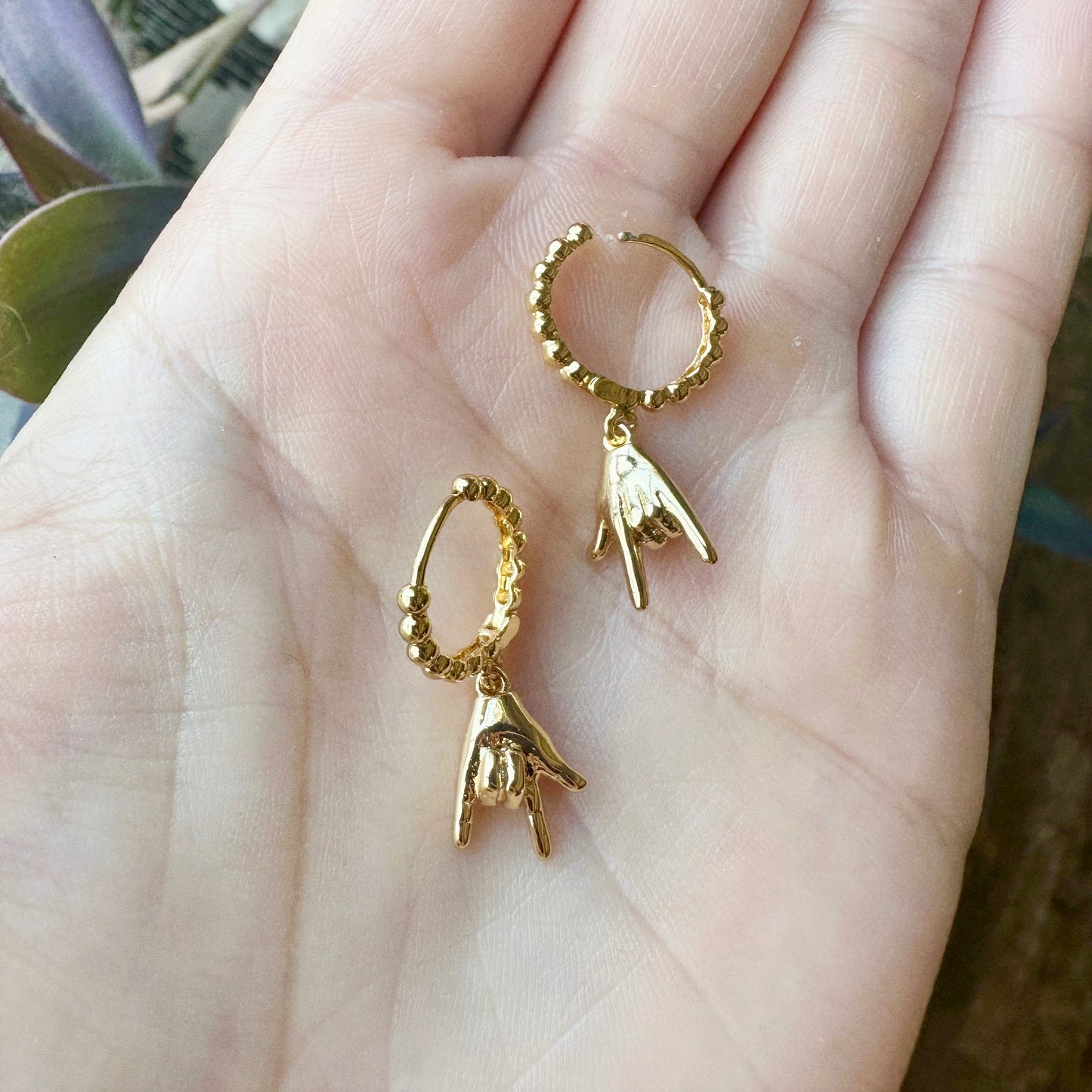 Charm Hoop Earrings