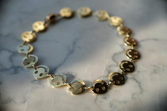 Smiley face magnetic bracelet