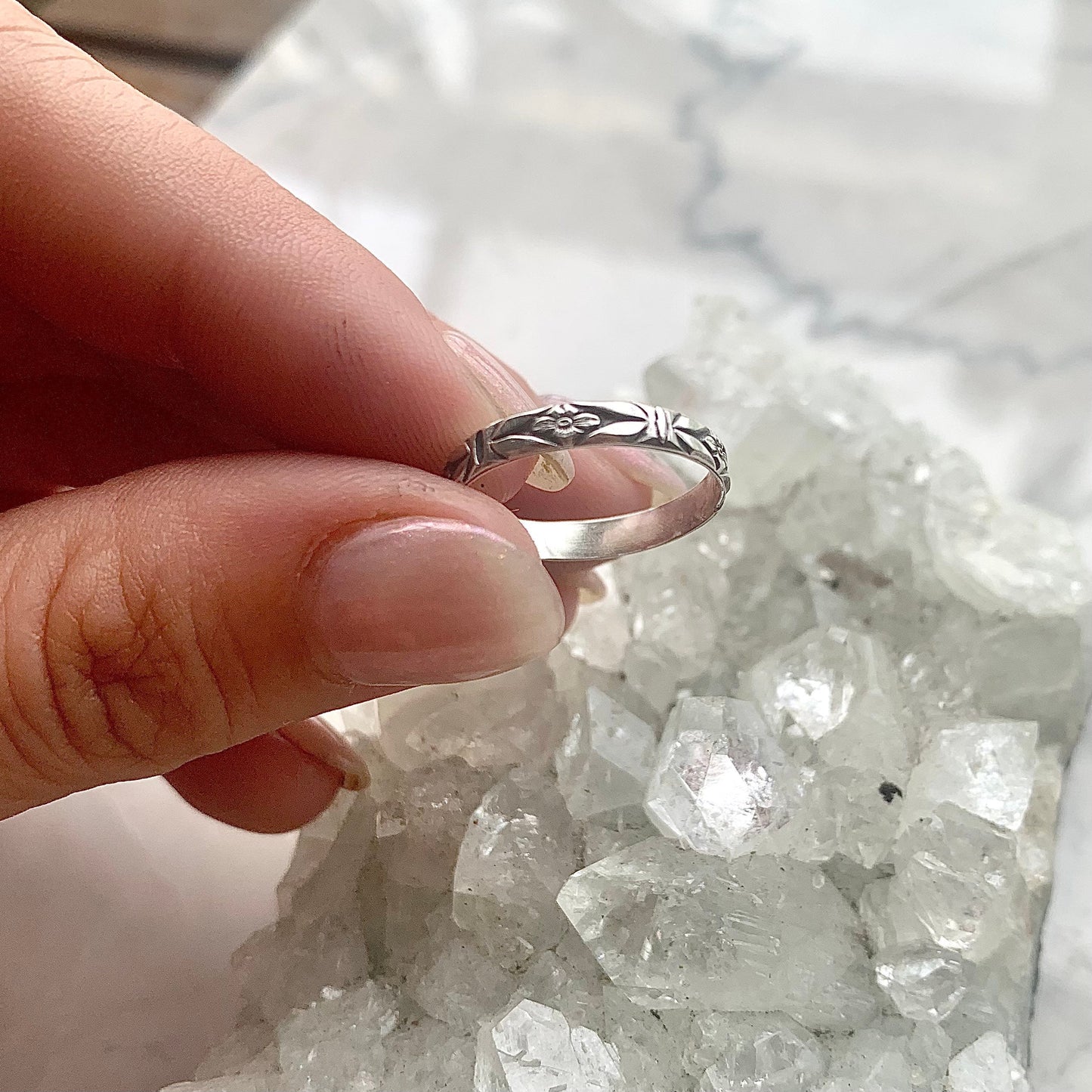Flower Bar Ring