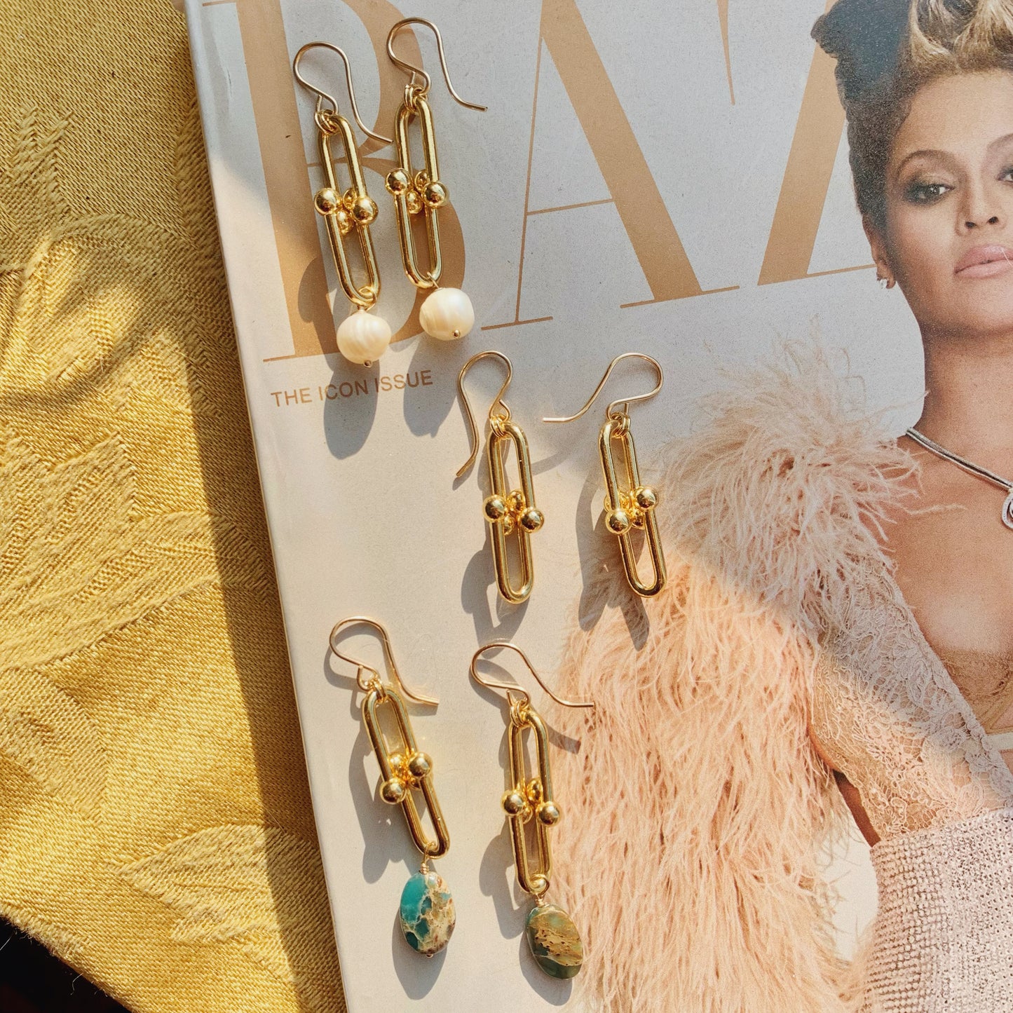 Ball and Chain Earrings