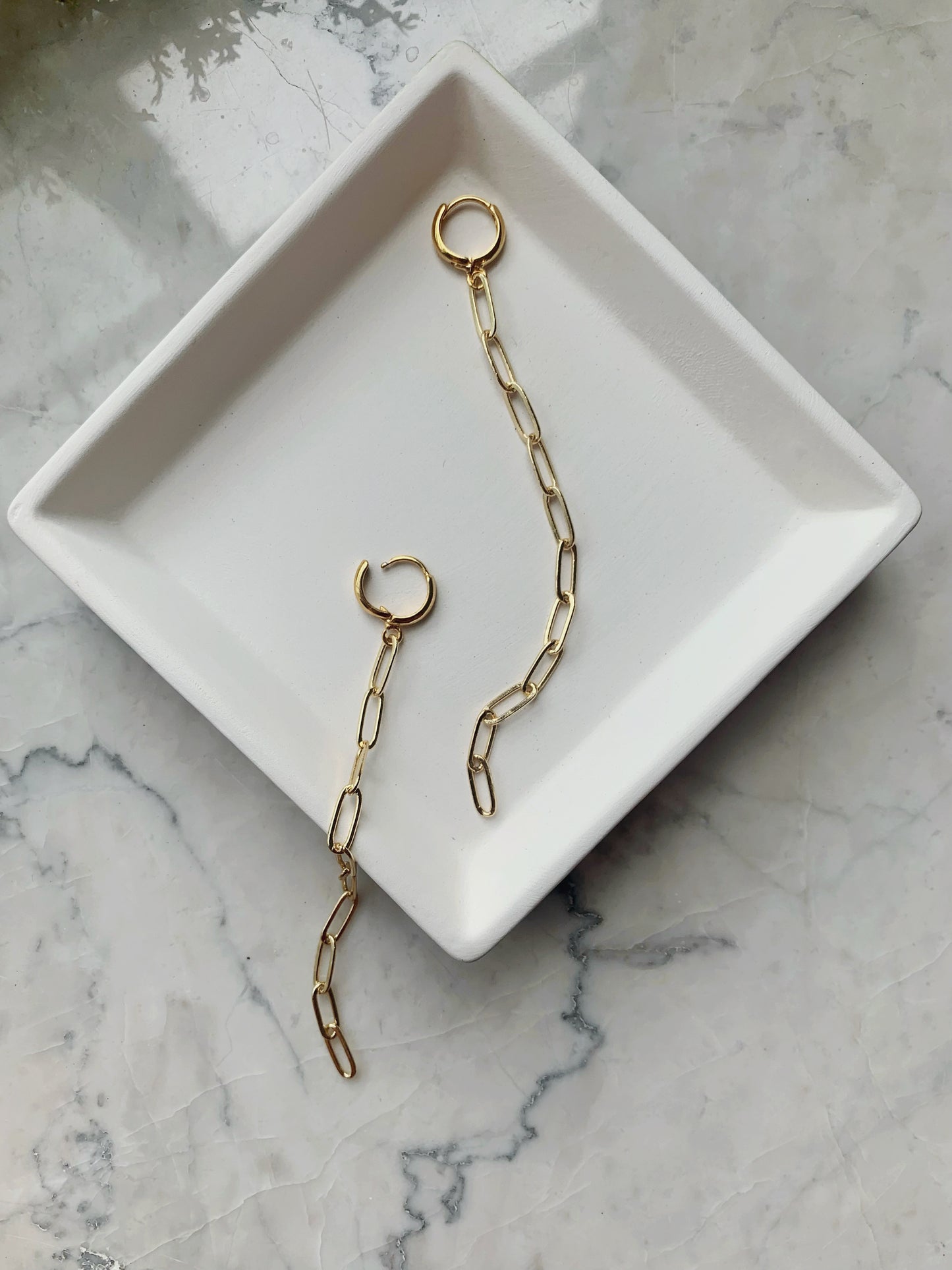 Paper Clip Chain Earrings