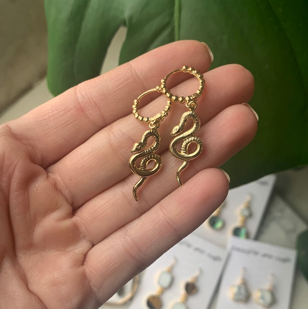 Charm Hoop Earrings