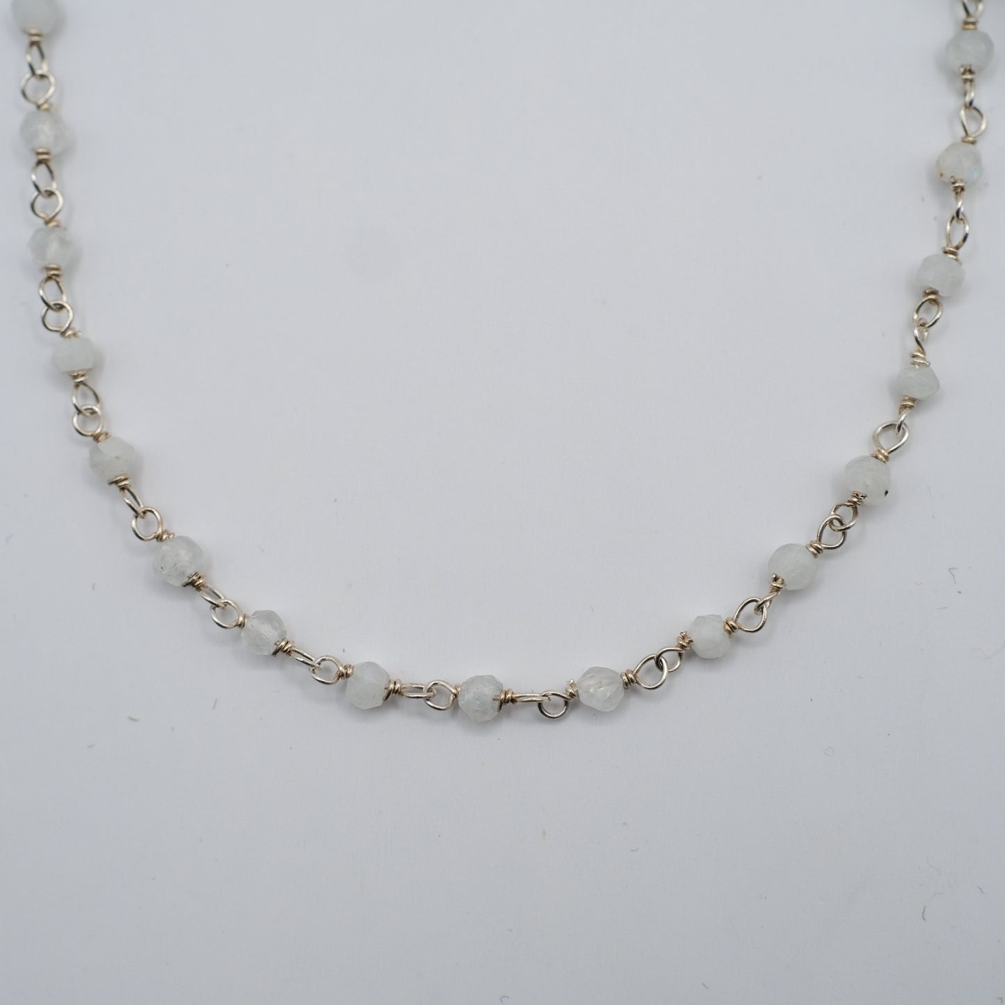 Silver Magnetic Gemstone Necklace