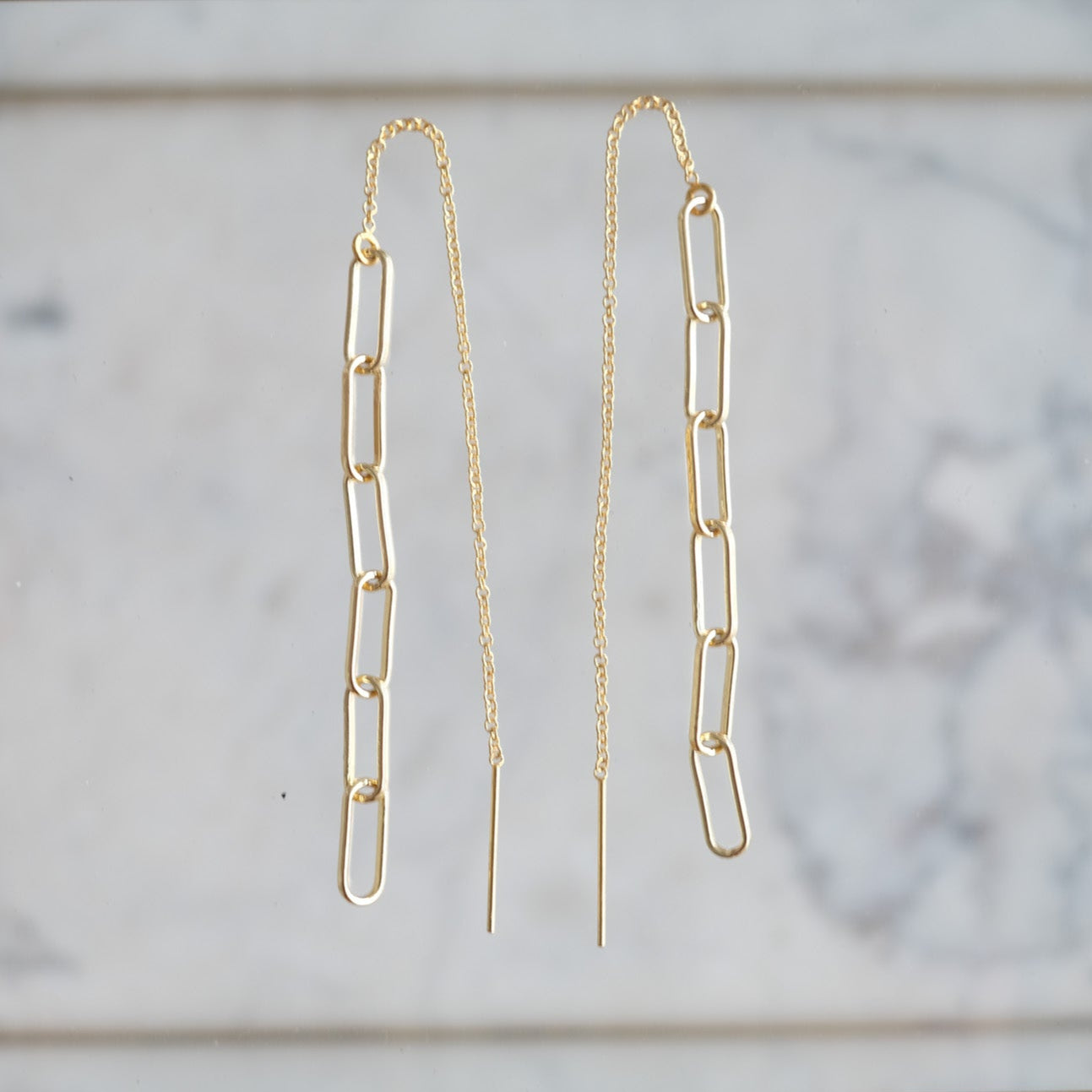 Paperclip Chain Gold Threaders